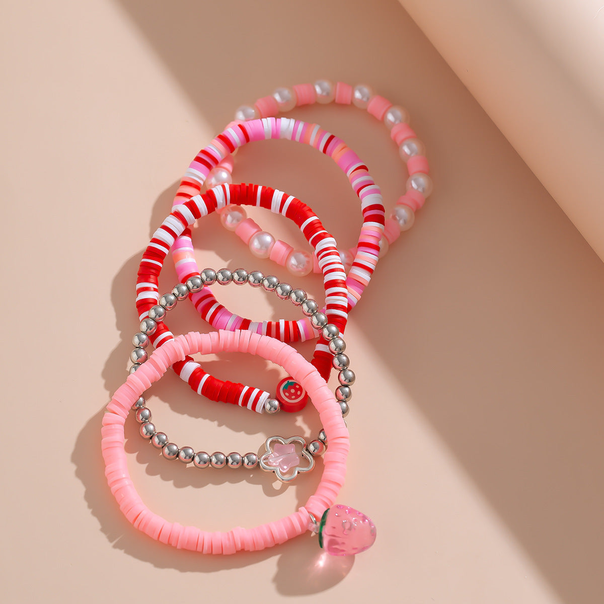 Sweet acrylic bead bracelet