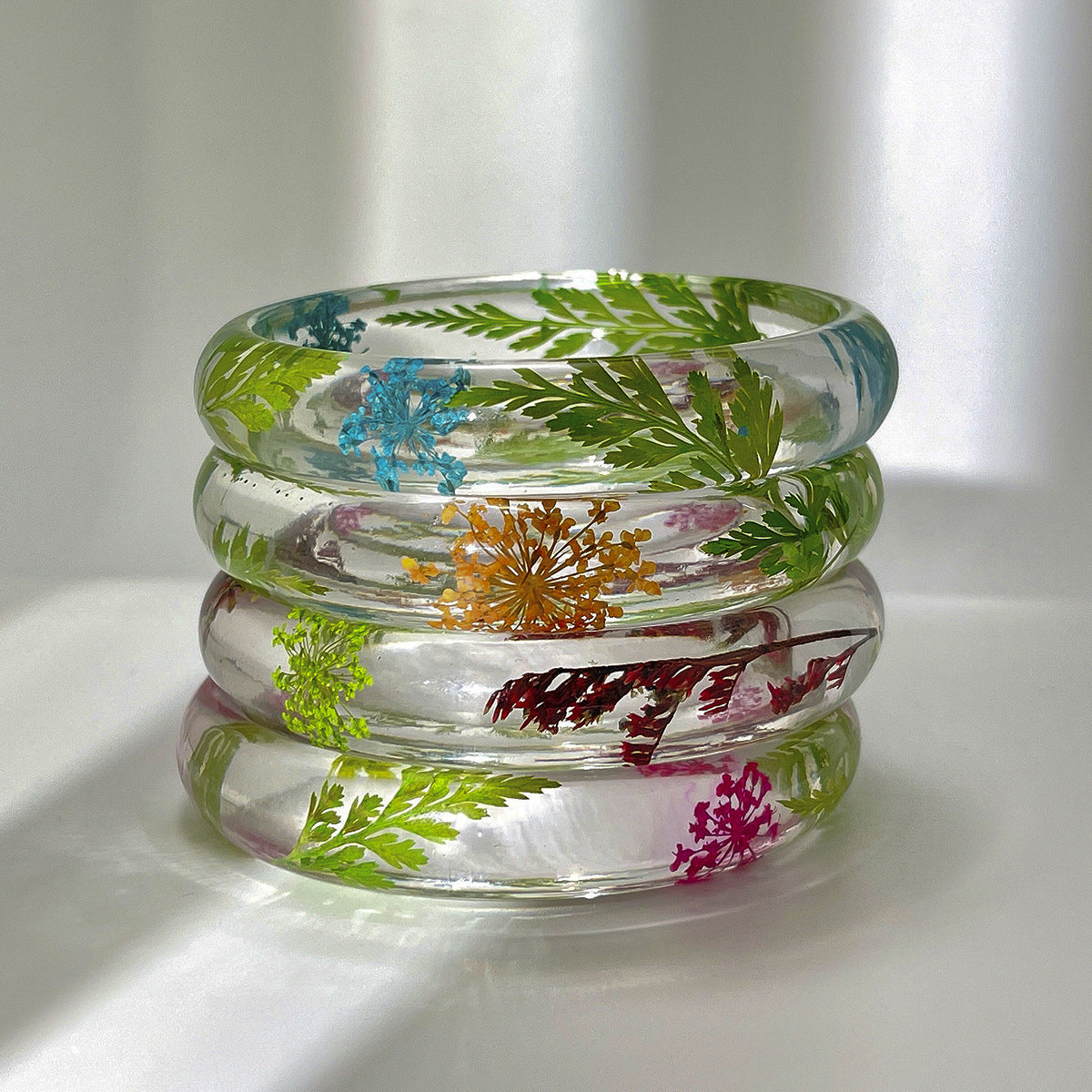 Personalized daisy transparent Bracelet