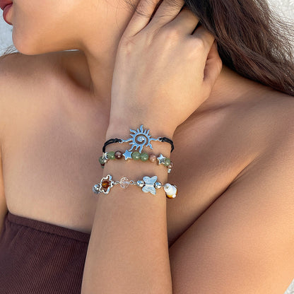 Retro ethnic style dragonfly star bracelet