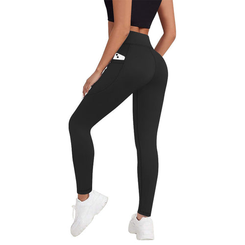 🔥「2025 TOP SELLER」Women's High-Waisted Tummy Control and Hip Lifting Side Pocket Training Super Shaping Leggings 💫