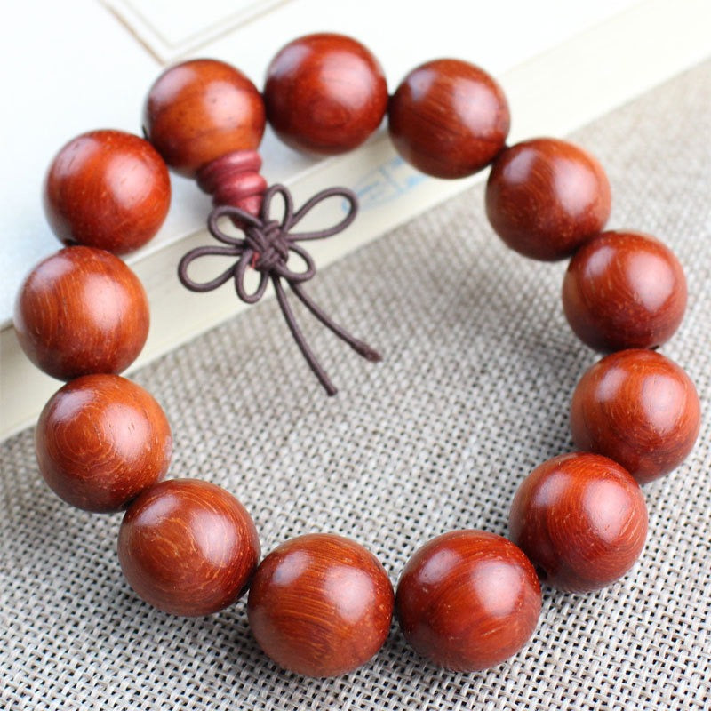 Red pear wood beads sandal wood bracelet