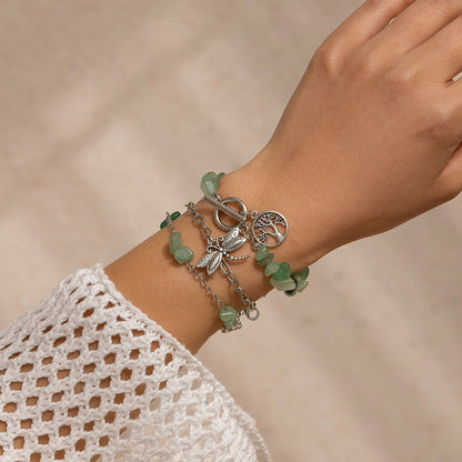 Retro ethnic style dragonfly star bracelet