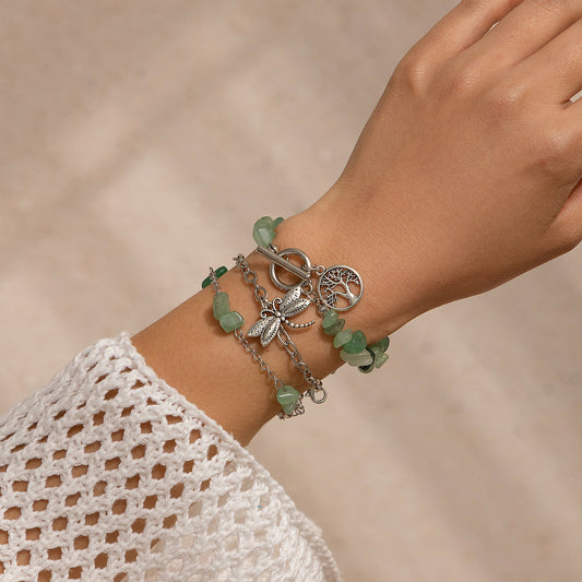 Retro ethnic style dragonfly star bracelet