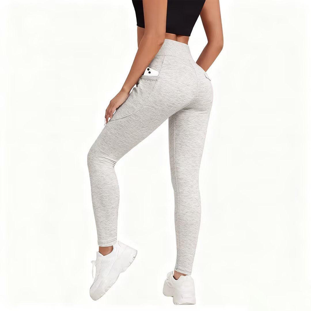 🔥「2025 TOP SELLER」Women's High-Waisted Tummy Control and Hip Lifting Side Pocket Training Super Shaping Leggings 💫