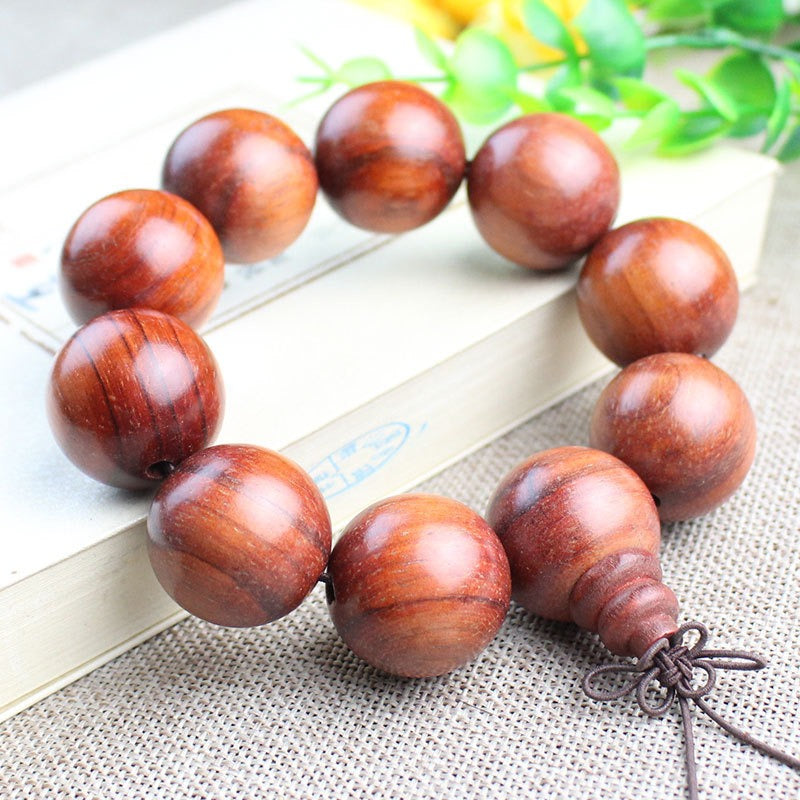 Red pear wood beads sandal wood bracelet