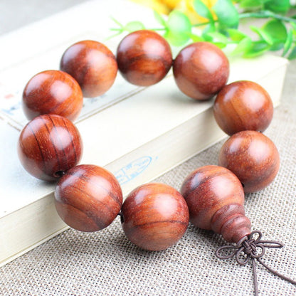 Red pear wood beads sandal wood bracelet