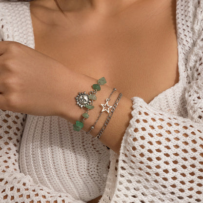 Retro ethnic style dragonfly star bracelet
