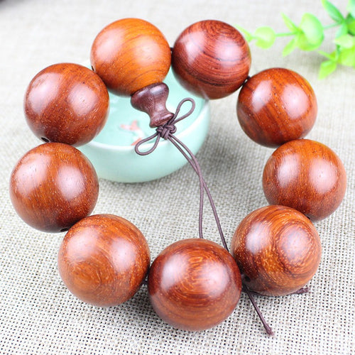 Red pear wood beads sandal wood bracelet