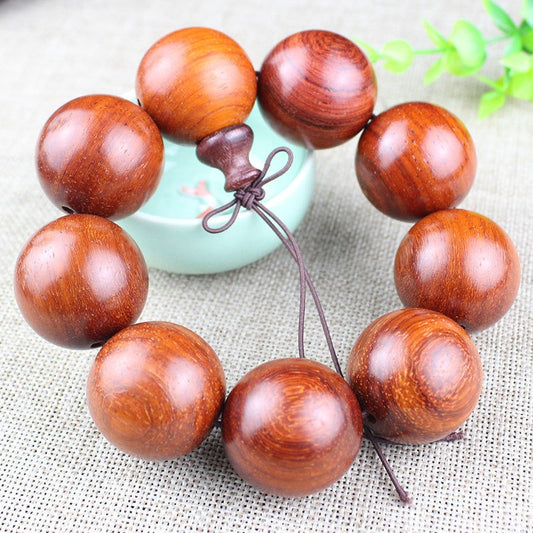 Red pear wood beads sandal wood bracelet
