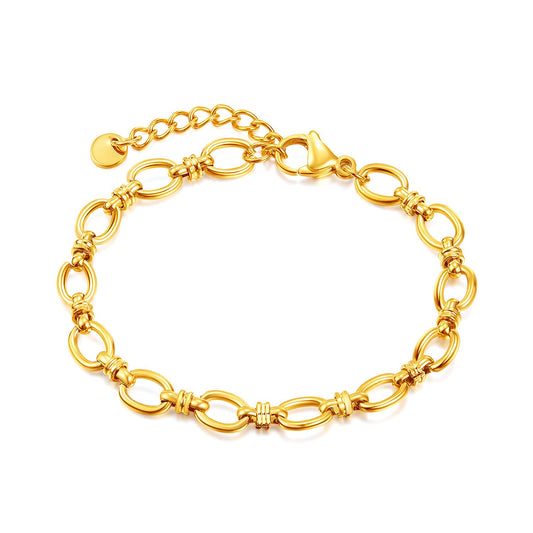 Fashionable stainless steel plain bracelet