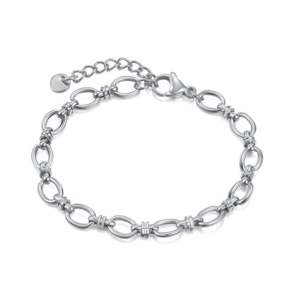 Fashionable stainless steel plain bracelet