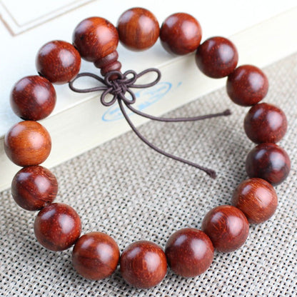 Red pear wood beads sandal wood bracelet