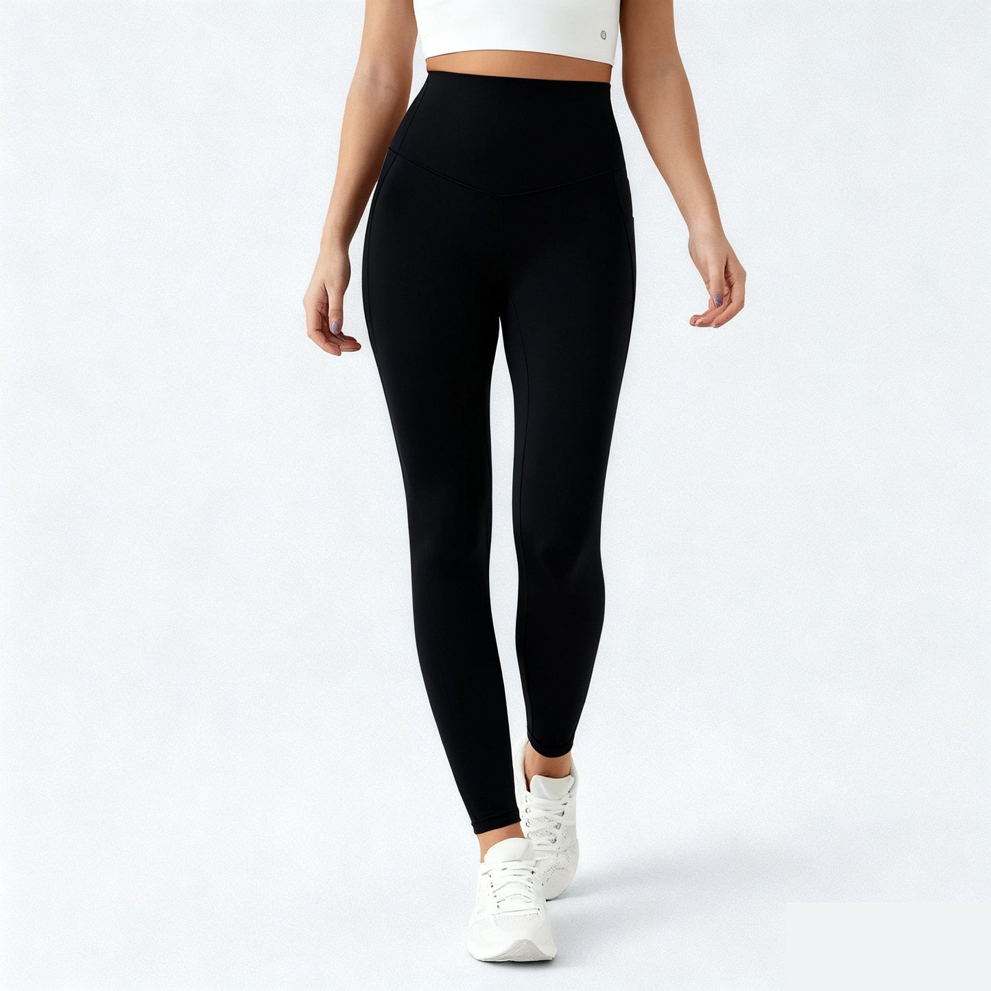 🔥「2025 TOP SELLER」Women's High-Waisted Tummy Control and Hip Lifting Side Pocket Training Super Shaping Leggings 💫